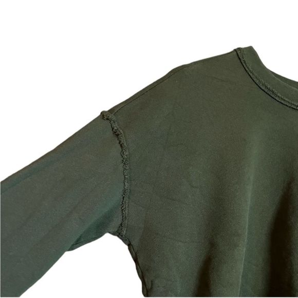 Eileen Fisher Dark Green Crew Neck Sweater - Picture 6 of 10